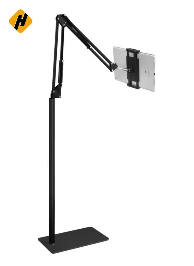 Adjustable Floor Tablet Stand: Versatile Holder with 360-Degree Rotation