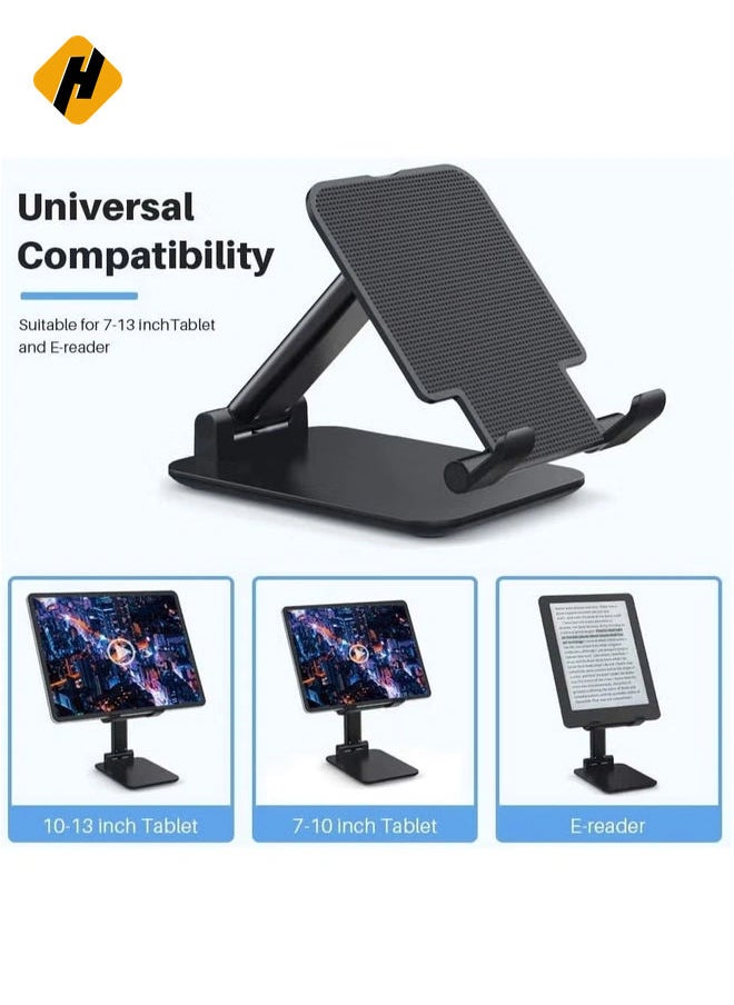 Extendable Compact Desktop Tablet Stand Holder Cradle Dock Compatible with Phones, iPad, Samsung Galaxy Tabs