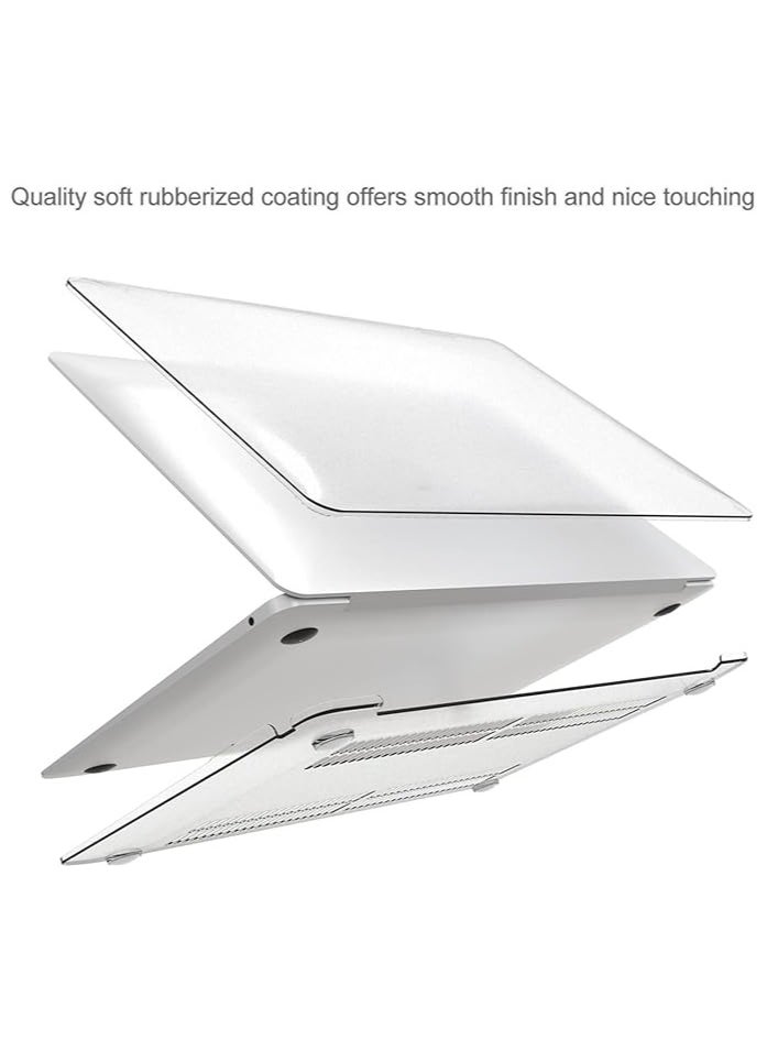 Computer Plastic Case Protective Cover - Hard Shell Compatible with MacBook Air New 13.3 Inch A2337 (M1) A2179 A1932 (released 2018 2019 2020 2021 2022) Display Touch ID (Transparency)