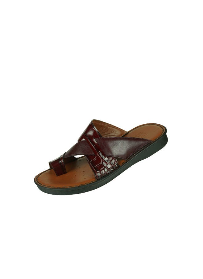 Barjeel Uno Mens Arabic Sandals 2368 Bordo