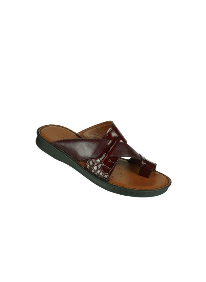 Barjeel Uno Mens Arabic Sandals 2368 Bordo