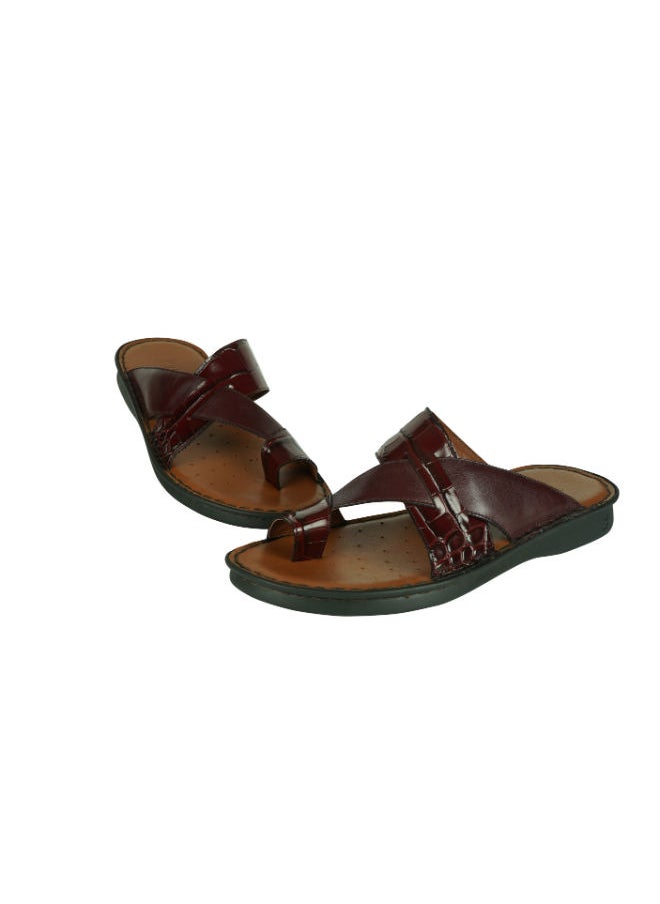 Barjeel Uno Mens Arabic Sandals 2368 Bordo