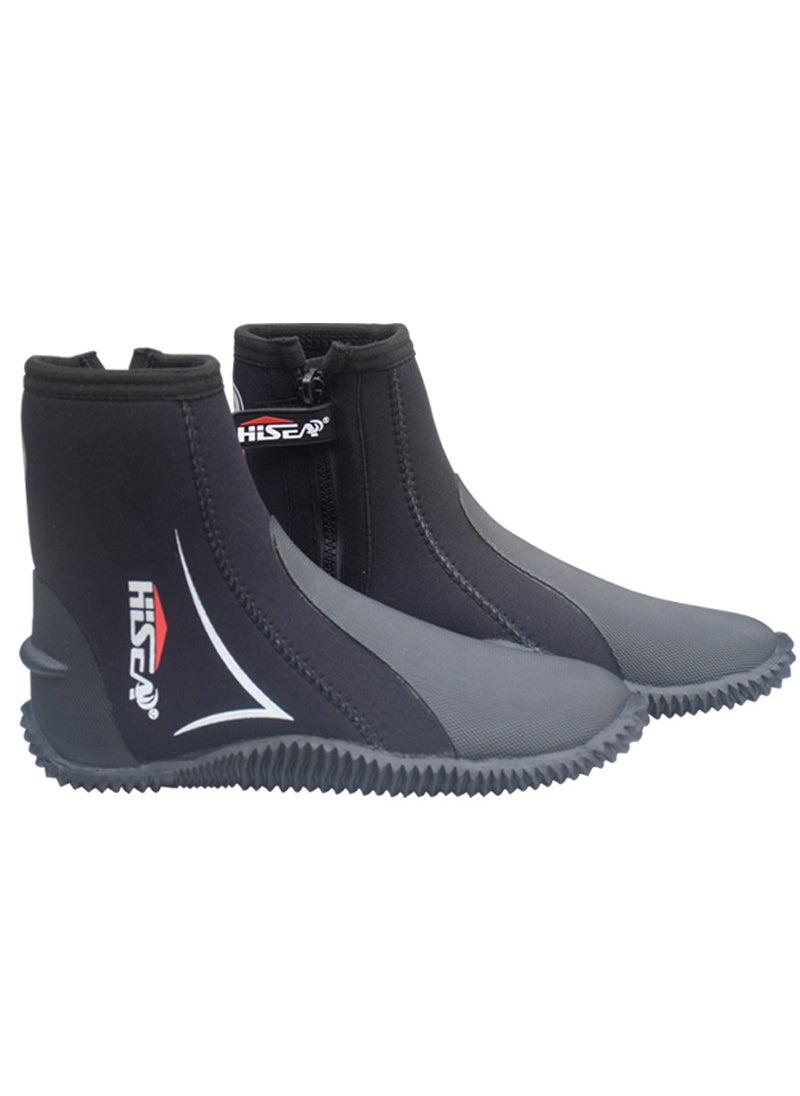 5mm diving boots men's and women's swimming high-top warm non-slip surfing deep diving warm diving shoes