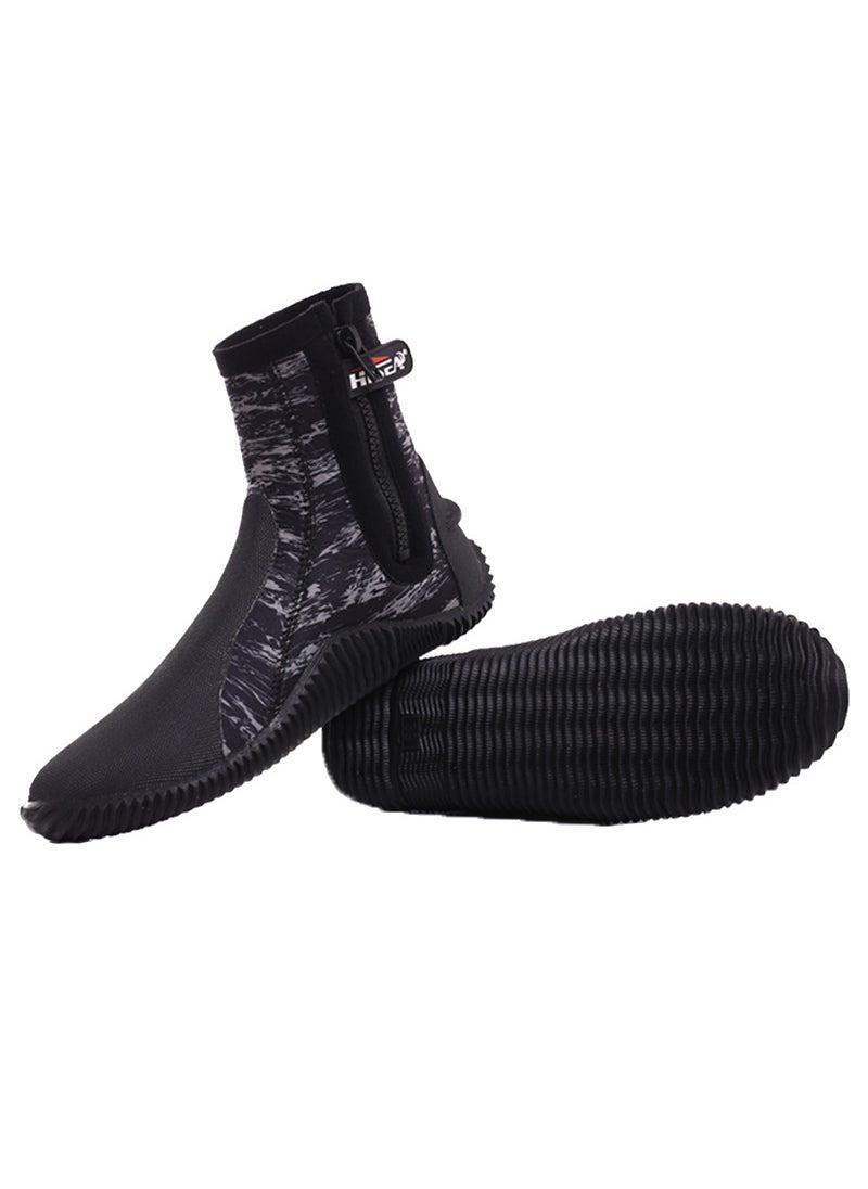 5mm diving boots men's and women's swimming high-top warm non-slip surfing deep diving warm diving shoes