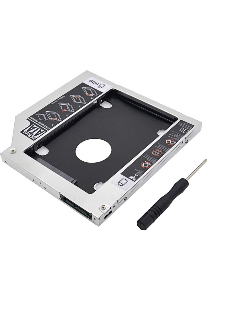 9.5mm Universal 2.5 2nd 9.5mm Ssd Hd SATA Hard Disk Drive HDD Caddy Adapter Bay For Cd Dvd Rom Optical Bay