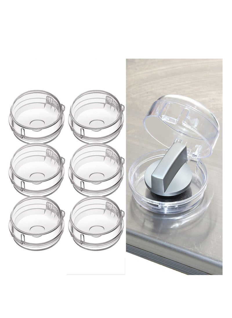 Transparent Stove Knob Covers Kitchen Gas Stove Knob Covers Safety Oven Knob Covers Toddler Child Proof Kitchen Safety Guard Easy to Install for Home Kitchen