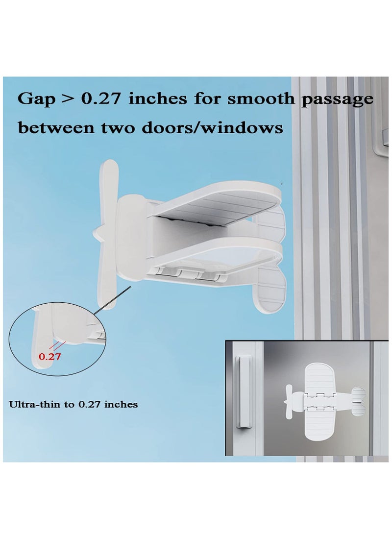 4 Pack Child Safety Sliding Door Locks for Windows and Glass Doors, Easy to Install and Secure