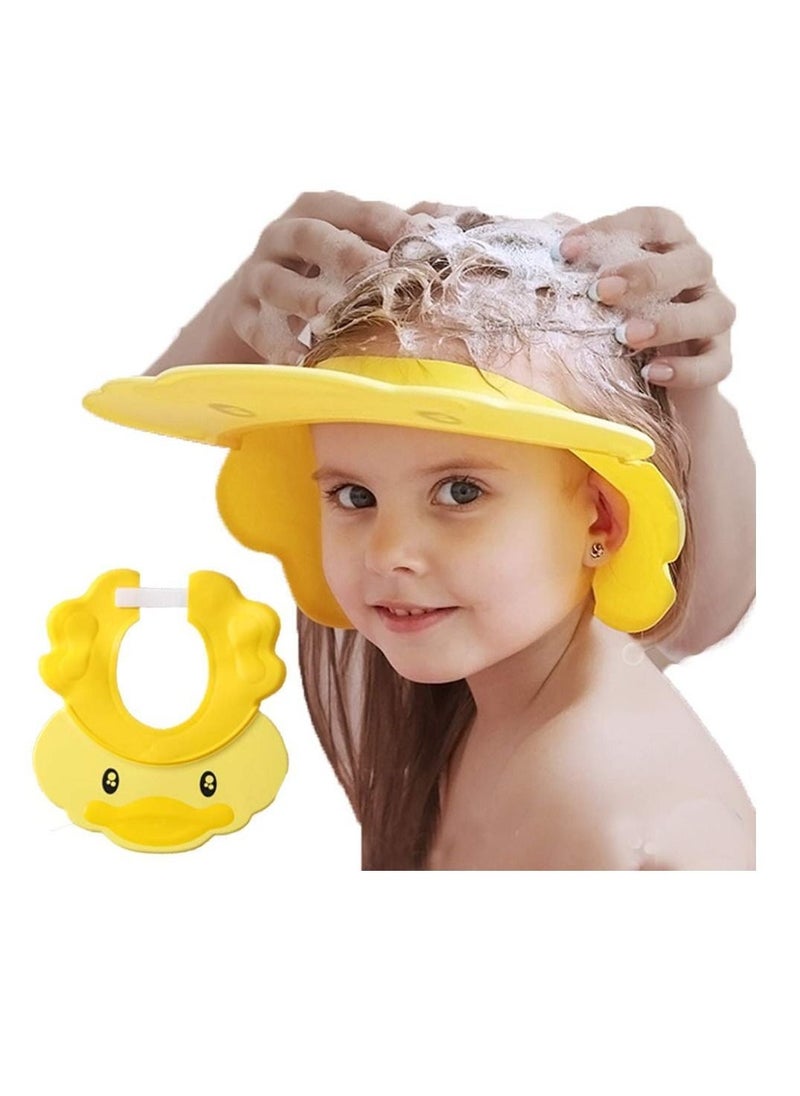 Baby Shower Cap Adjustable Silicone Shampoo Bath Cap Visor Cap Protect Eye Ear for Infants Toddlers Kids Children