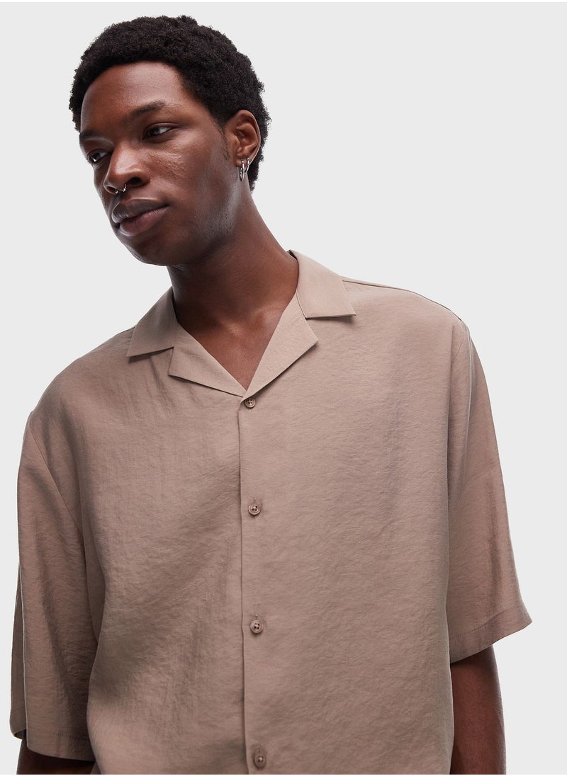 Essential Relaxed Fit Satin Shirt