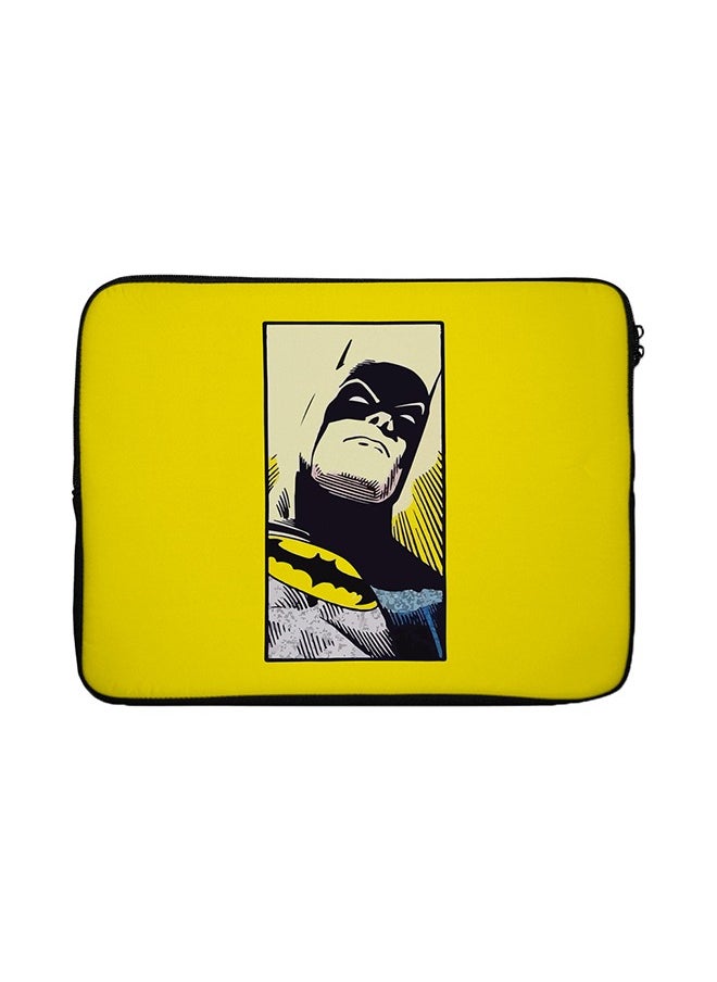 Batman Yellow Printed Laptop Sleeve