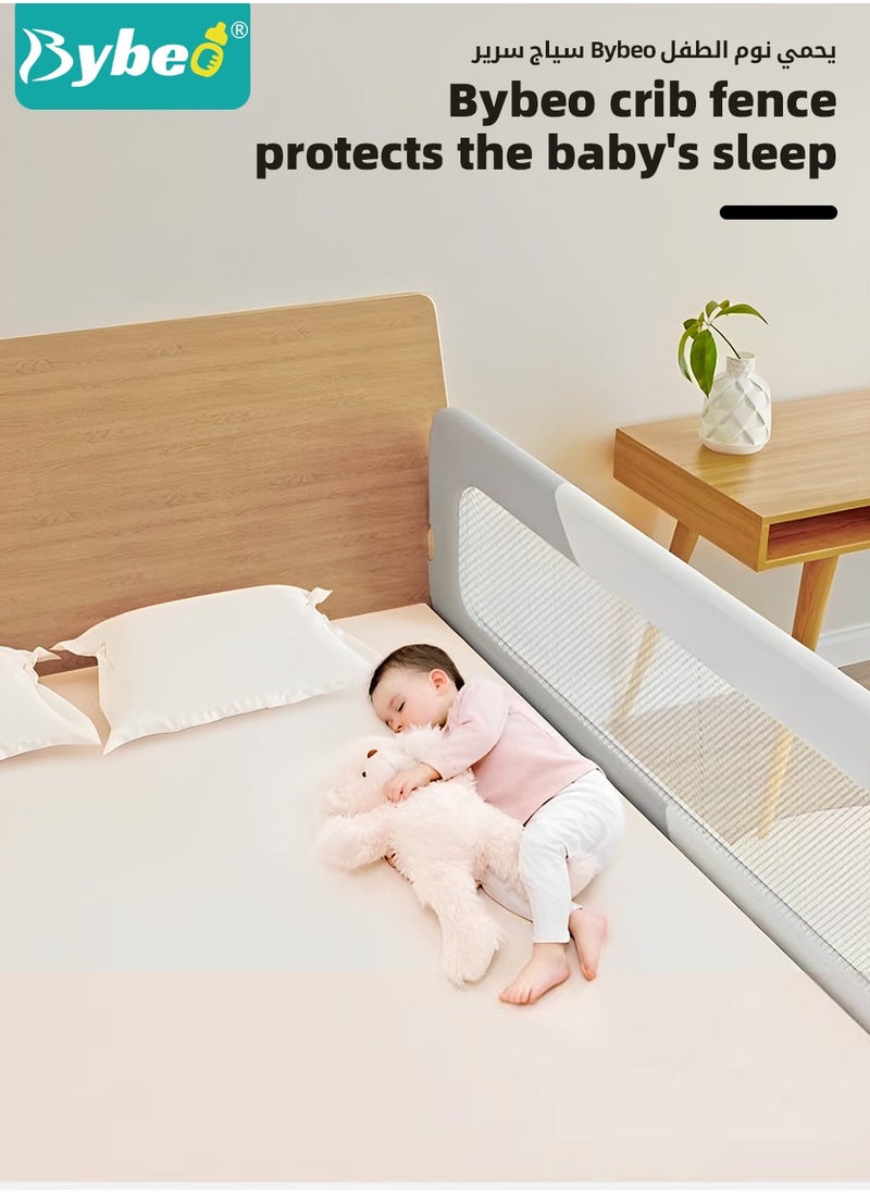 Baby Bed Rail Guard with Reinforced Anchor Safety System, 180 CM