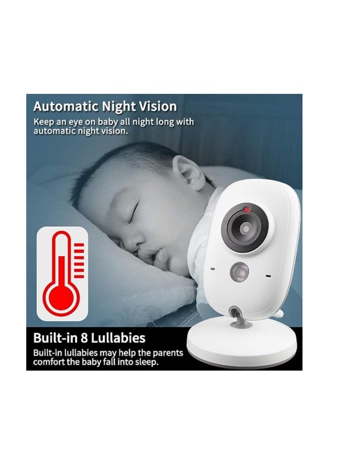 VB603 Video Baby Monitor 2.4G Wireless With 3.2 Inches LCD 2 Way Audio Talk Night Vision Surveillance Security Camera Babysitter