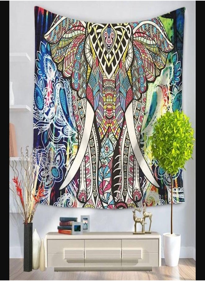 Indian Elephant Tapestry Art Wall Hanging