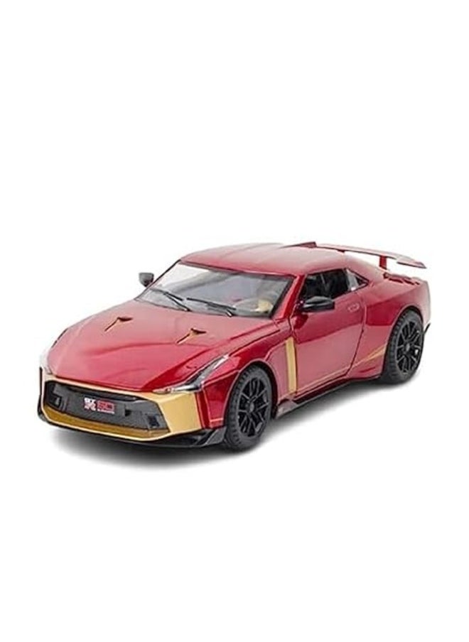 Nissan GT-R50 1:24 Metal Diecast Model Car Toy – Sound & Light Features, Pull Back Action, Perfect for Collectors