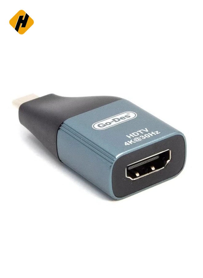 Go-Des USB-C to HDMI HD Video Adapter GD-CT062