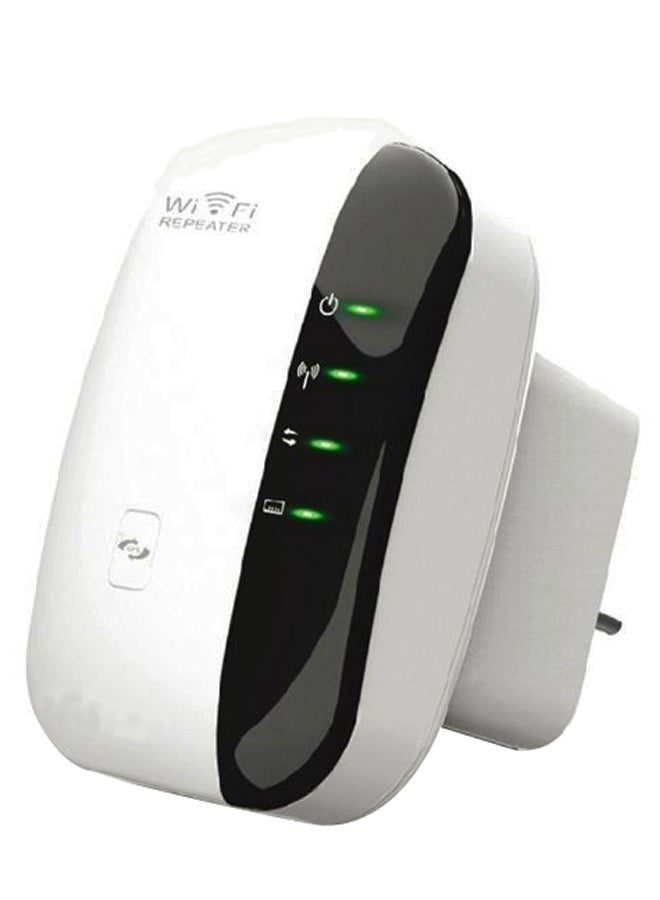 Signal Booster Wireless Wi-Fi Repeater 15centimeter White/Black