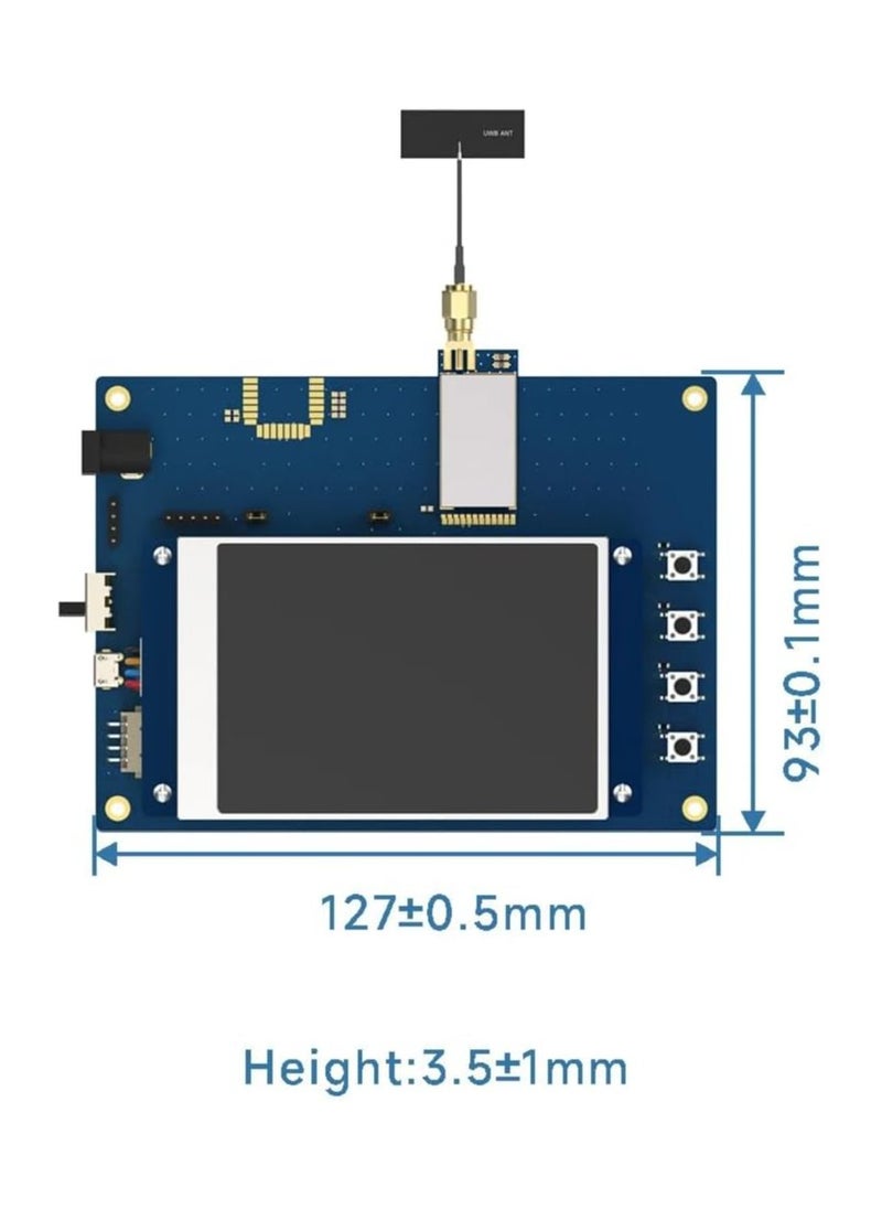 500mW UWB3000F27 Demo Board UWB Front End Module for Ultra Long-Range Bi-Directional Ranging and Positioning x 1 Set