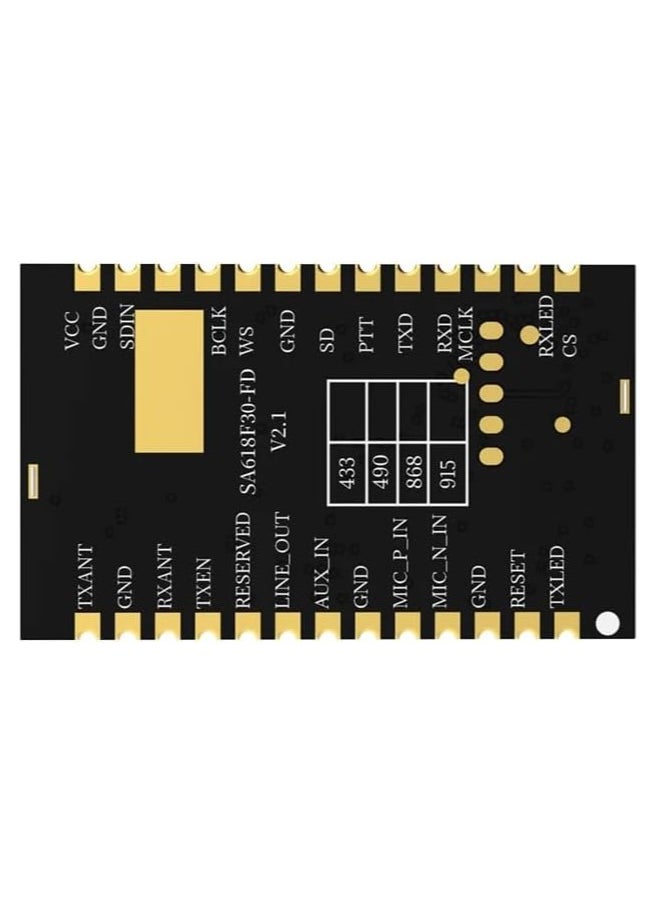 SA618F30-FD Full-Duplex Wireless Data Transmission Module Supports 8-Way Concurrent Transmission 433Mhz x 2 PCS