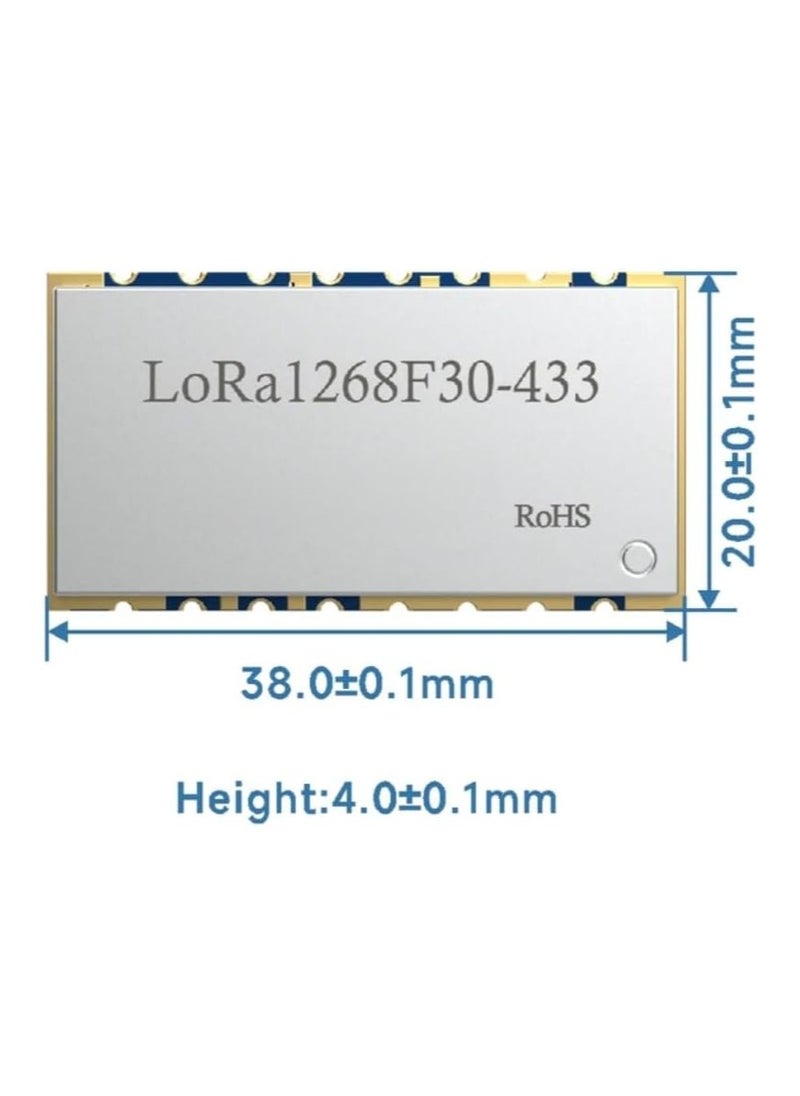 LoRa1268F30 433MHz SX1268 Long Distance SPI Port Wireless Transceiver Module x 5 PCS