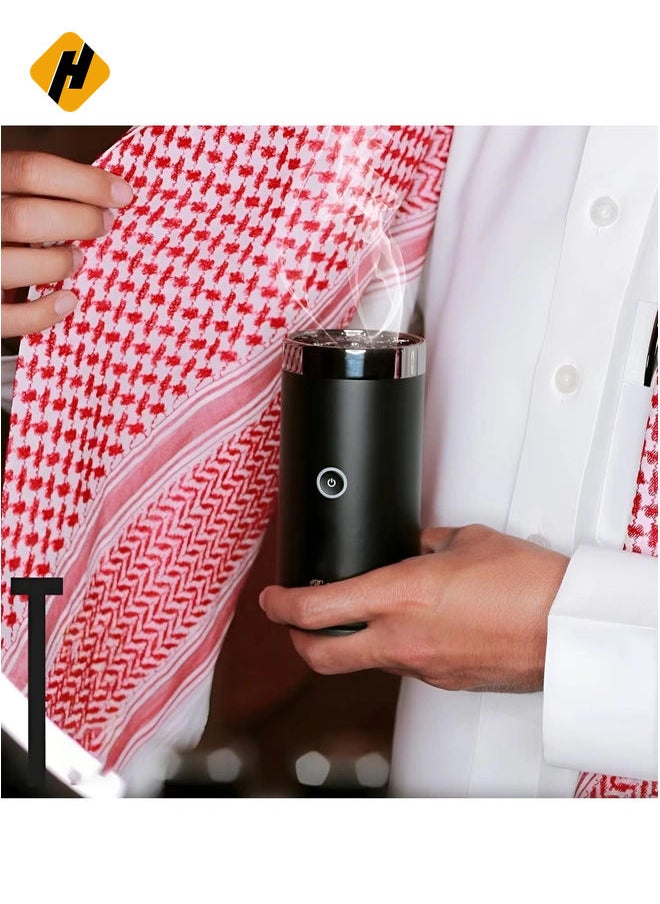 Portable Car Bakhoor with Quran Speaker – Rechargeable USB-C Arabian Aromatherapy Incense Burner & Aroma Diffuser