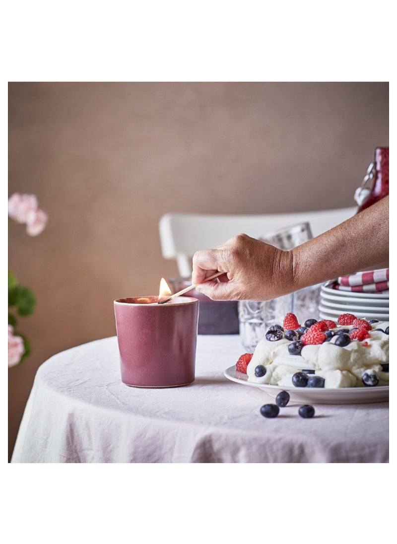 Scented Candle In Ceramic Jar Berries/Red 50 Hr