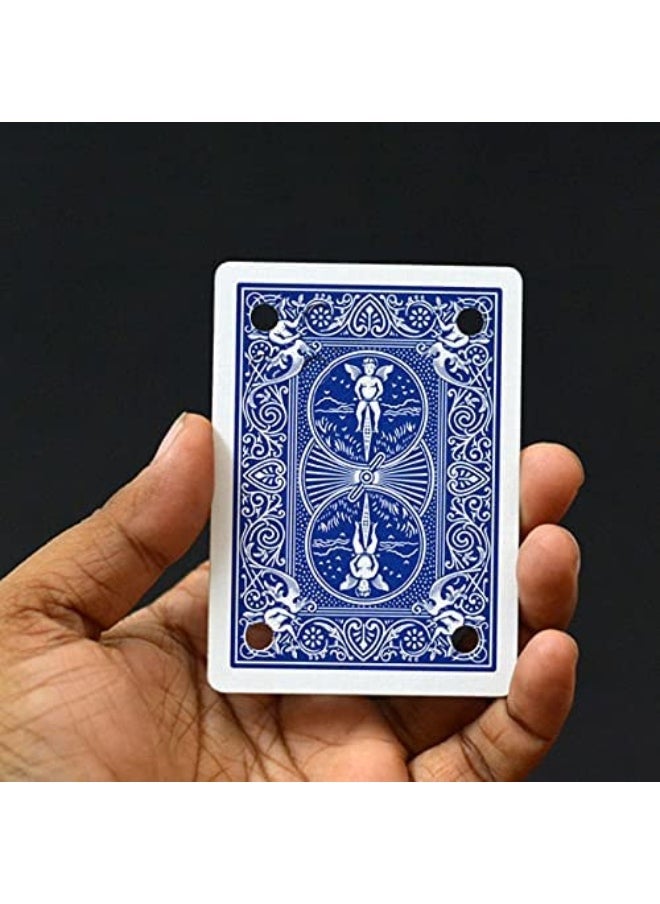 MilesMagic Magician's Hole Shake Matrix Art Gimmick | Highly Visual Classic Trick | Bicycle Poker Impossible Hollow Card Trick | for Street Magic | for Stage Magic Tricks