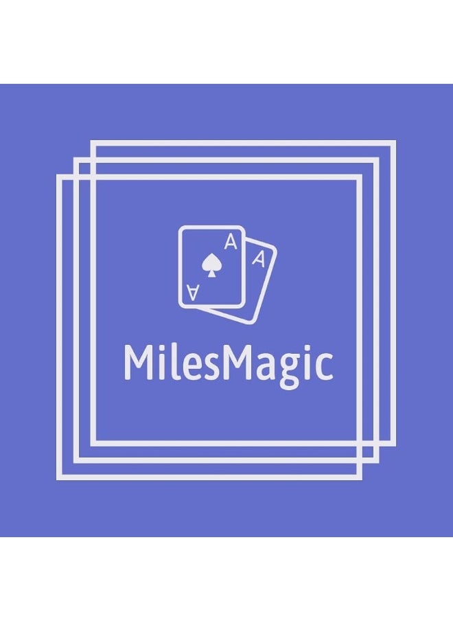 MilesMagic Magician's Hole Shake Matrix Art Gimmick | Highly Visual Classic Trick | Bicycle Poker Impossible Hollow Card Trick | for Street Magic | for Stage Magic Tricks