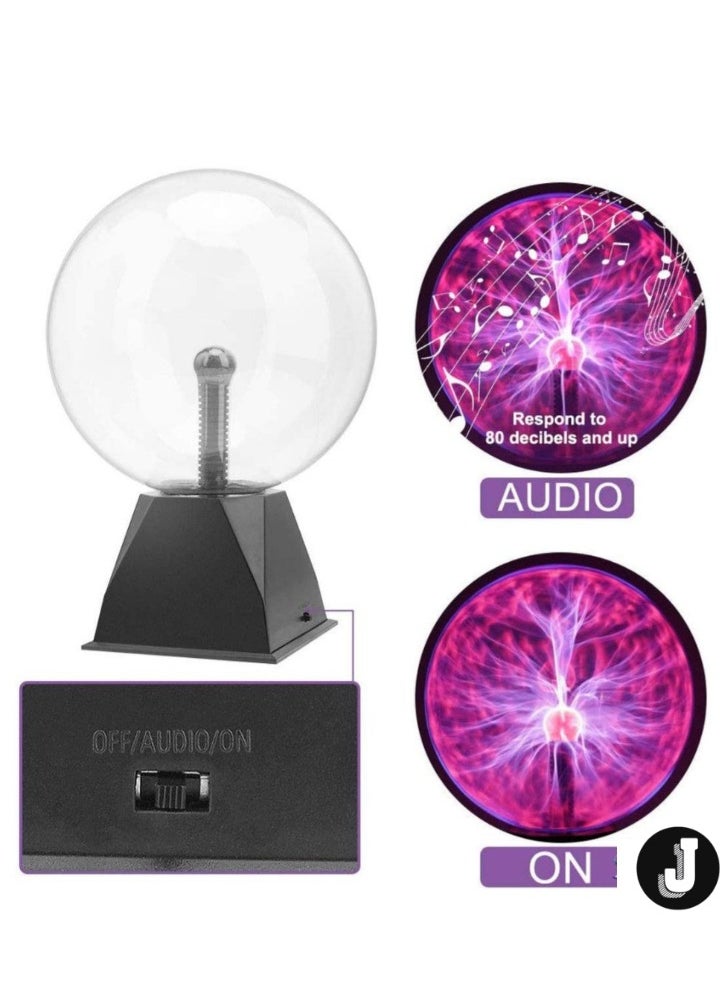 8-Inch Plasma Ball – Touch Sensitive Magic Plasma Lamp for Parties, Home Decor, and Props