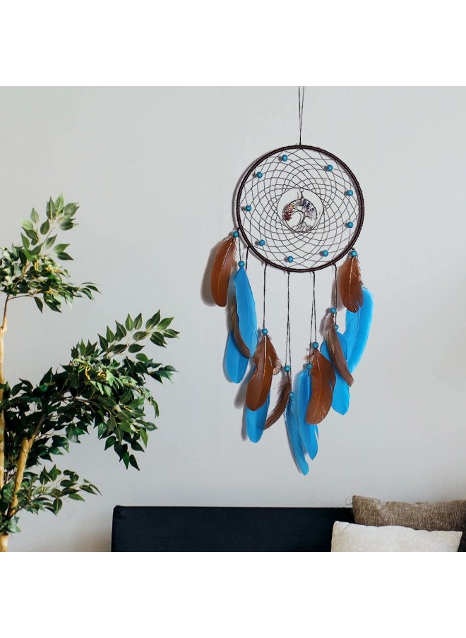 Vintage Style Home Decor Feather Pendant Dreamcatcher Tree of Life Pendant Indoor Decor Aerial Pendant (2 pcs)