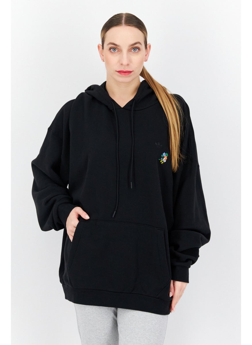 Women Sportswear Fit Outdoor Hoodie, Black