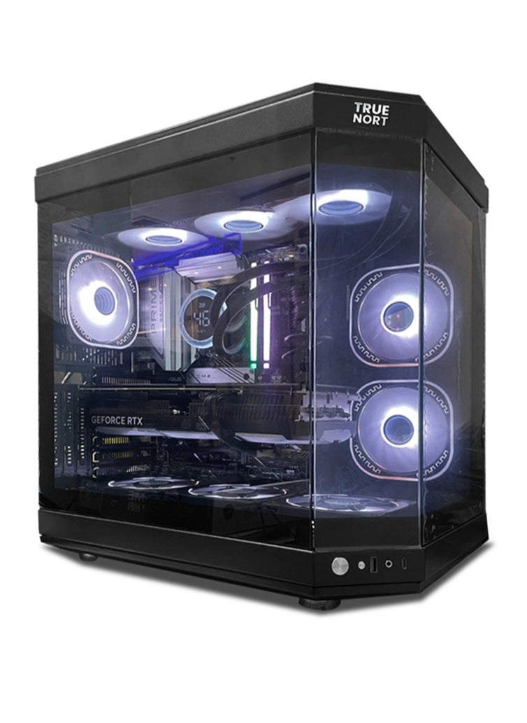 Exonova Gaming PC, Intel Core i5-11400F/ H510 / RX580S/ 8GB RAM / 256GB SSD +1TB HDD/ TrueNort RGB Black Case/ Windows 11 Pro