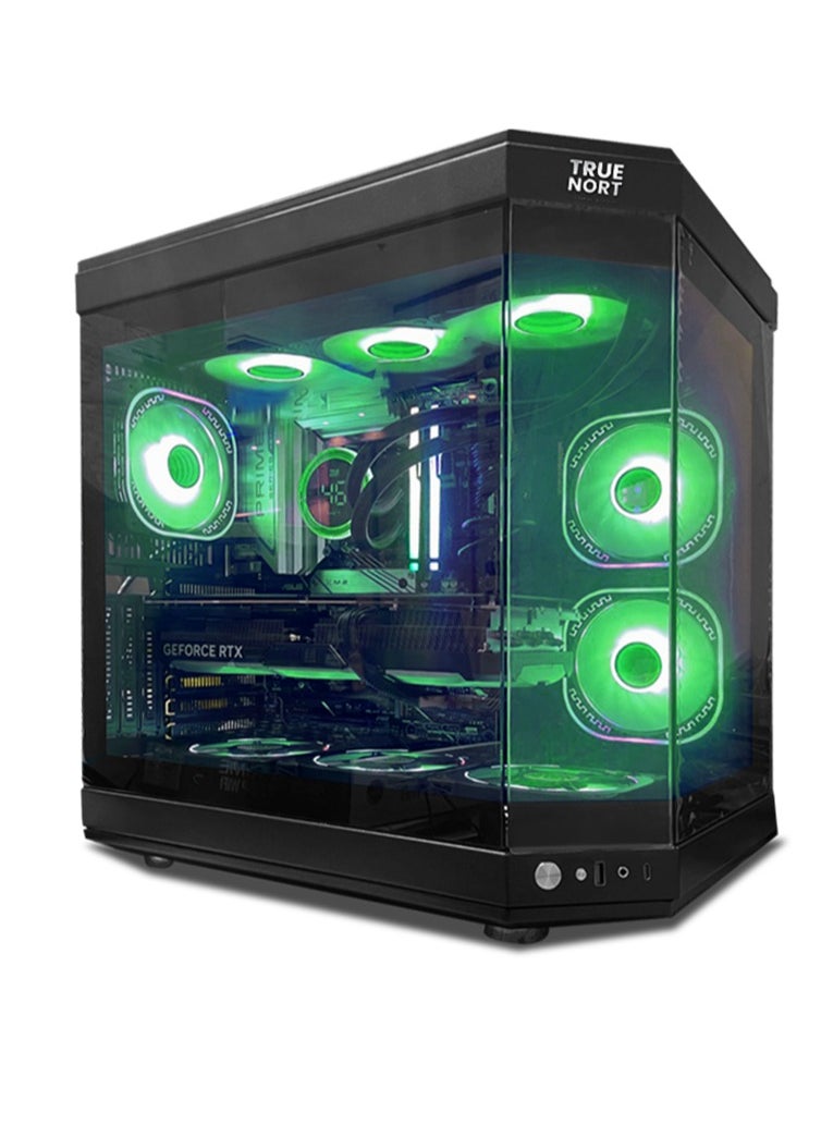 Exonova Gaming PC, Intel Core i5-11400F/ H510 / RX580S/ 8GB RAM / 512GB SSD +1TB HDD/ TrueNort RGB Black Case/ Windows 11 Pro