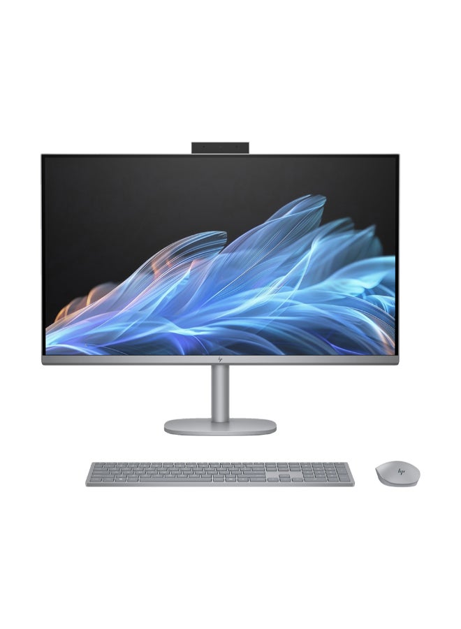 OmniStudio X All-in-One Desktop AI PC With 31.5-Inch Display, Intel Ultra 7 155H Processor/32GB RAM/1TB SSD/6GB Nvidia Geforce RTX 4050 Graphics Card/Windows 11 With  Keyboard & Mouse Combo English Silver