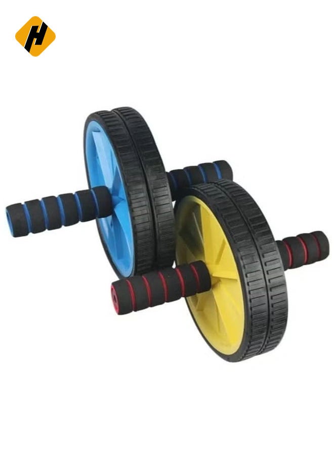 Dorsa Fitness Equipment/Sporting Goods/Ab Wheel Power Roller,Twowheel Hand Pusher Yellow, Ab Roller, 2724279497474