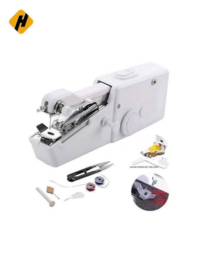 Portable Mini Sewing Machine Handheld Electric Sewing Machine Sewing Machine Quick Handy Stitch Tool for Fabric, Clothing