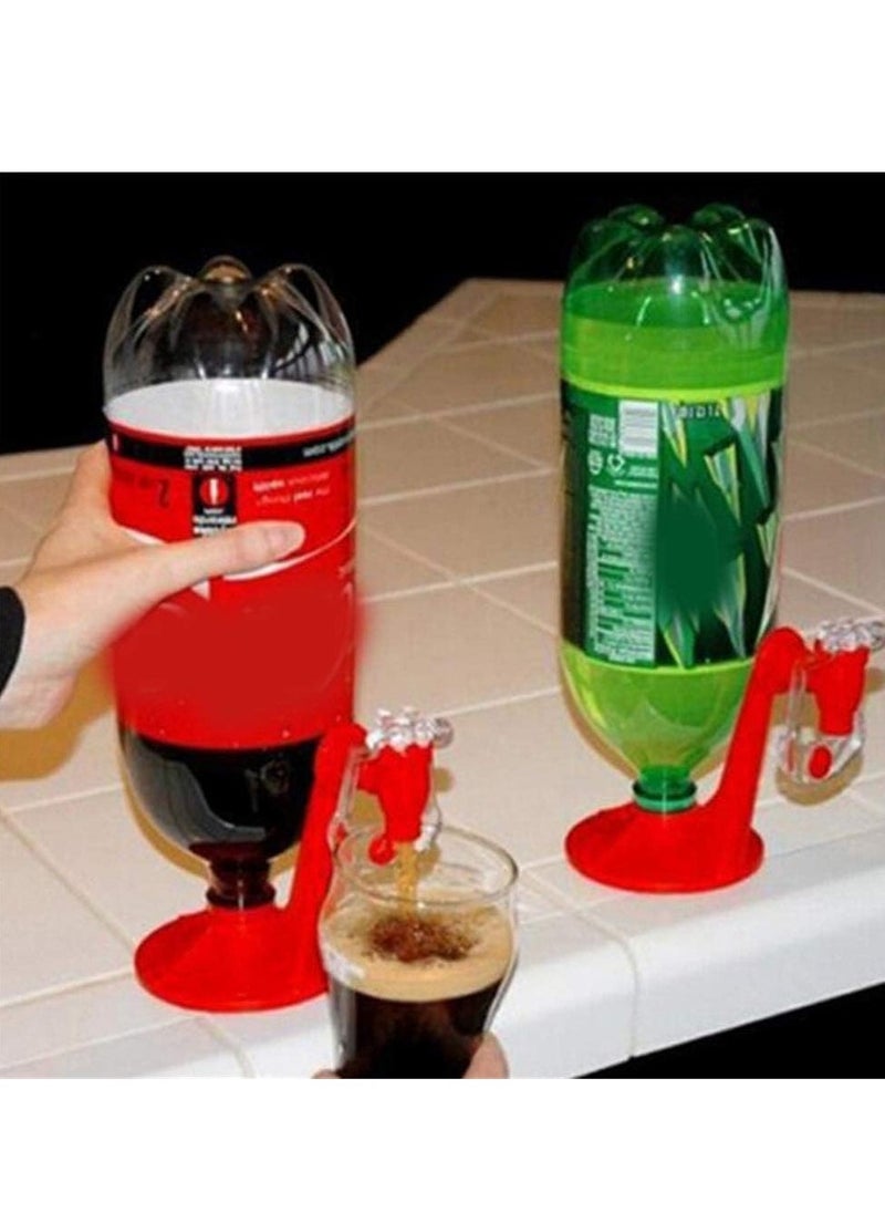 2 Liter Beverage Dispenser, Creative Saver Soda Dispenser Bottle Coke Upside Down Drinking Water Dispense Machine, for Party Home Bar