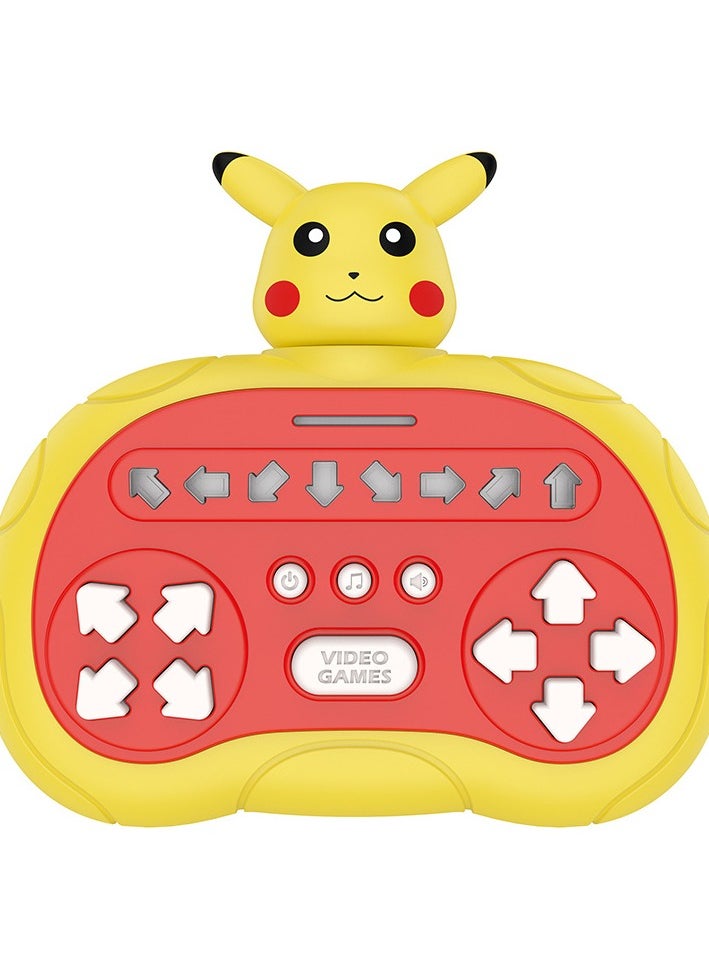 Rhythm Master Speed Push Game Console Palm Dance Machine Children's Puzzle Logic Thinking Challenge Toy【
Pikachu】