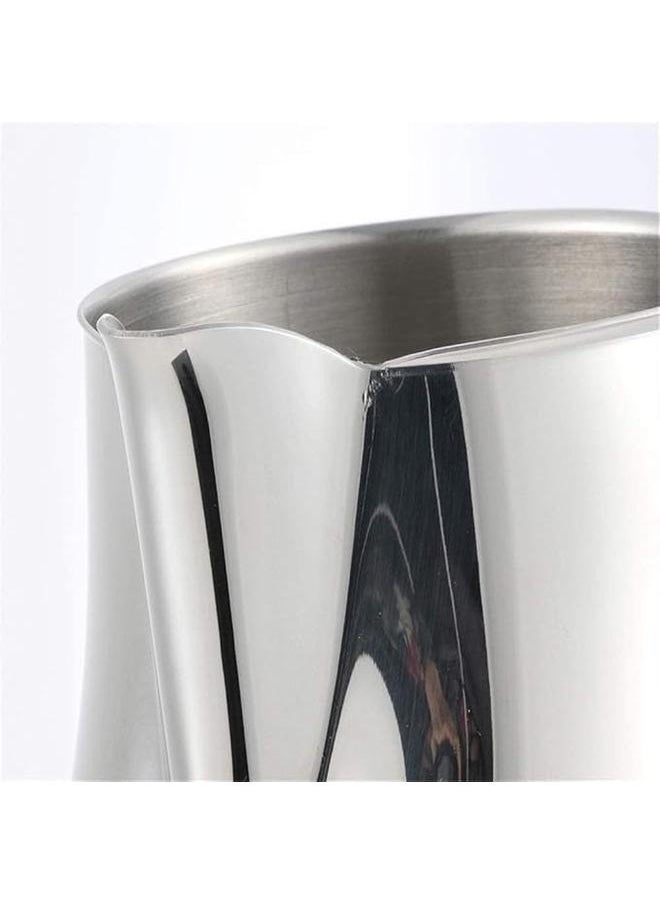 Stainless Steel Professional Milk Pitcher/Jug,Milk Frothing Pitcher Silver 350ml