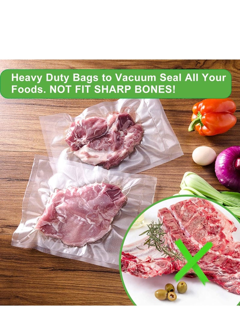 100 Pcs Universal Vacuum Sealer Bags, for Food Sous Vide or Storage, Heavy Duty Embossed Seal a Meal Vacuum Storage Bags for Homes, Cafes, Bars, Offices, Teahouses (30cm*20cm)