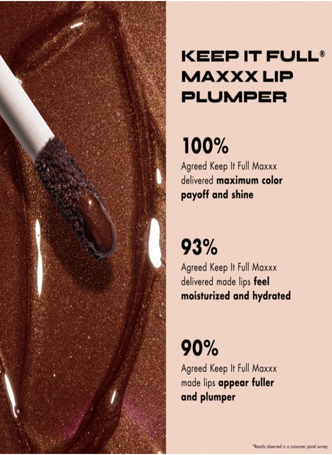 Milani Keep It Full Maxxx Lip Plumper - Bae 190 | Vegan, Hydrating Lip Gloss (0.15 fl oz / 4.5 ml)