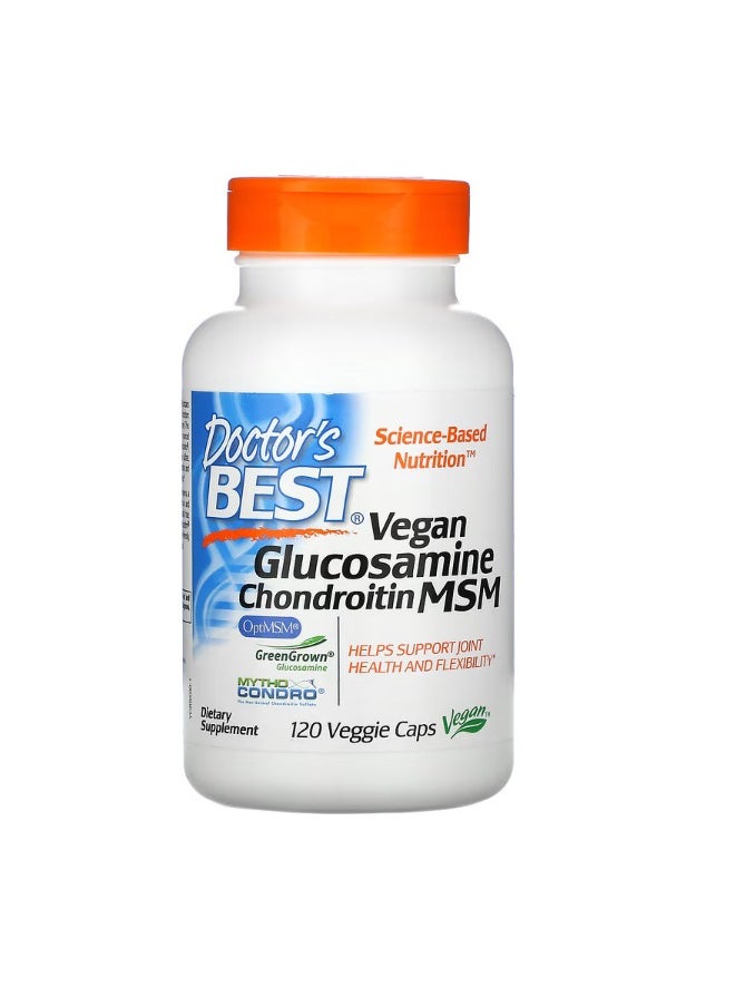 Vegan Glucosamine Chondroitin MSM 120 Veggie Caps