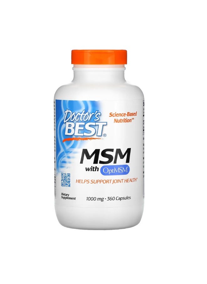 MSM with OptiMSM 1000 mg 360 Capsules