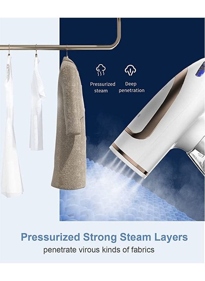 Steam Iron 1600W Handheld Garment Steamer Clothes Portable Iron Steam Fast Heating Ironing Wrinkle Remover-250ml