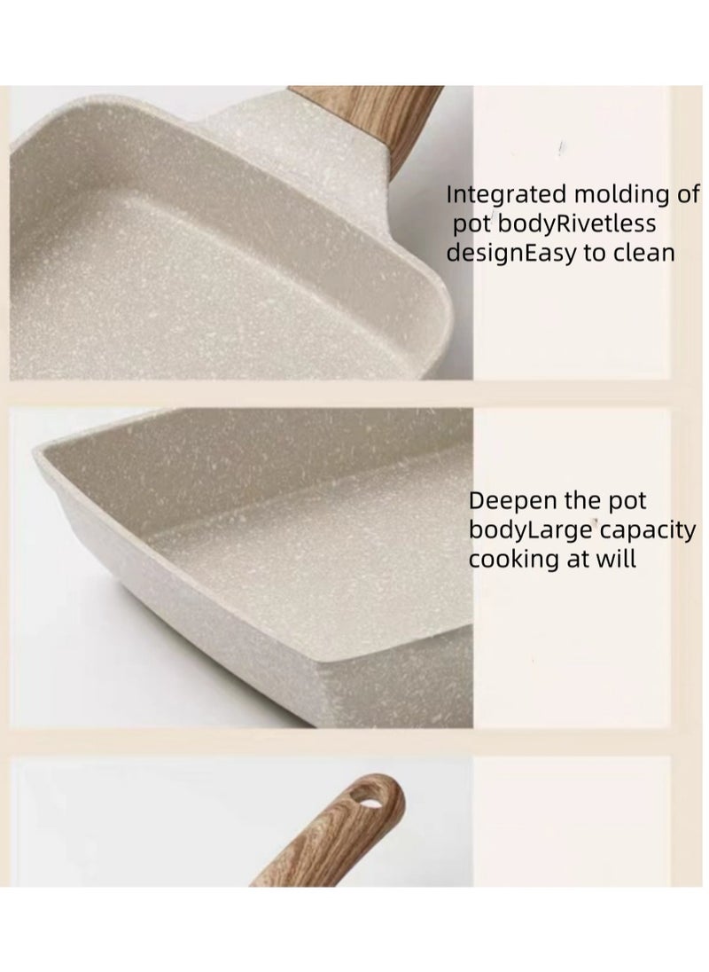 Non-Stick And Easy To Clean. it Is Suitable For Cooking Eggs, Omelets, Pancakes, Crepes, Frying Steaks. it Is A Flat-Bottomed Pan, An Egg Frying Pan That Can Be Used On Gas Stoves And Other Cookers