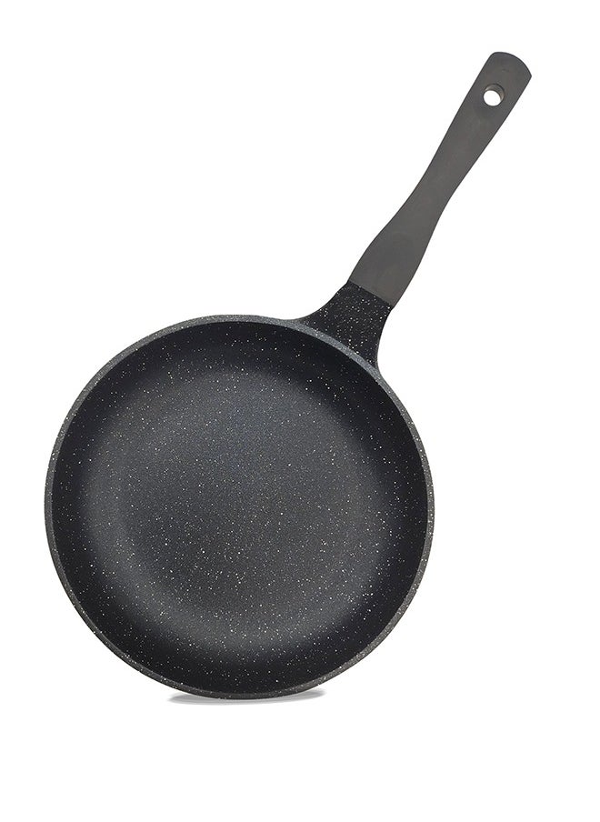 ROYAL KITCHEN Cresta Frying Pan 28 cm – Non Stick Diecast Marble Coated, Durable and Stylish Design, Ergonomic Stay-Cool Handle, Perfect for Everyday Cooking and Even Heat Distribution