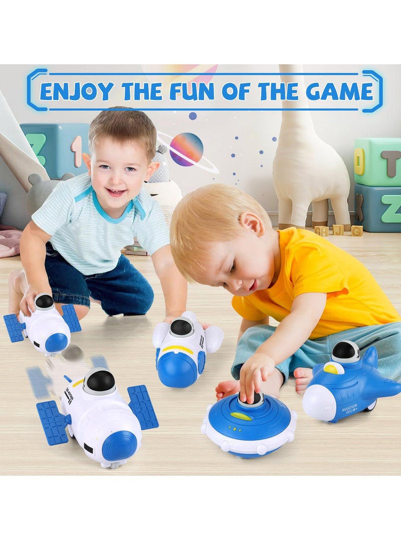 4 PCS Space Baby Cars Toys,1 Year Old boy Birthday Gift,Push and Go Toy Cars, Inertial Toy Cars, 12-18 Months Toddler Toys, Boy Toys 1st Birthday Gifts for 1 2 3 Year Old Boys Girls