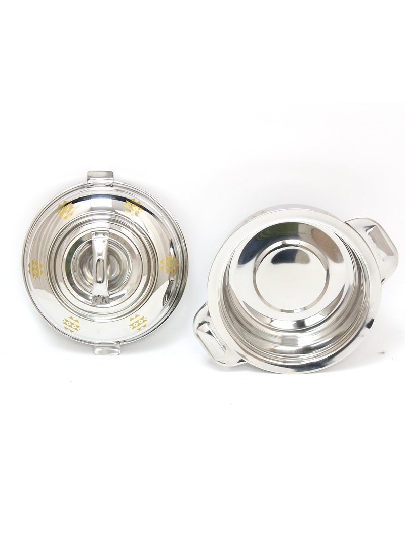 Yara Stainless Steel Casserole Stylish, Durable, and Heat-Retaining Design