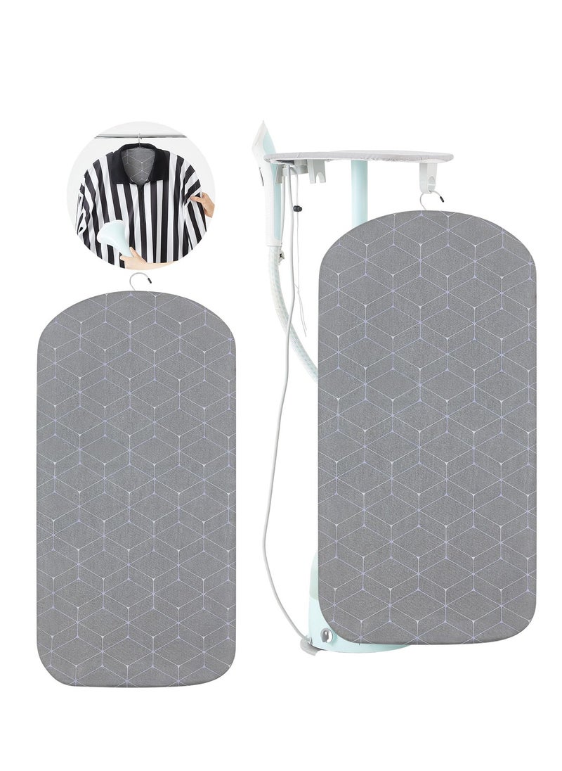 Garment Steamer Hanging Ironing Board, Standing Handheld Garment Steamer, Dust Bag Clothes Steamer, Laundry Clothes Hanging Standing Handheld Accessory, Anti-steam Pad, Grey