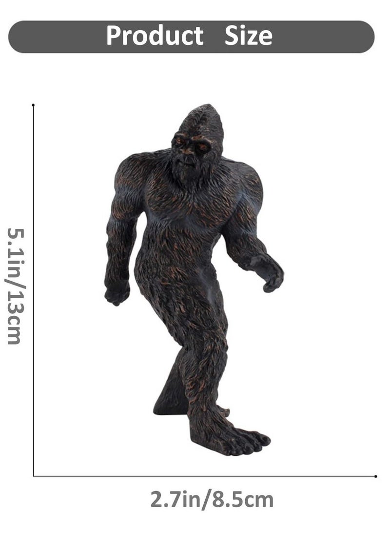 Bigfoot Statue, Soild Animals Durable Table Decor, Indoor Desk Decoration Gift for Home and Office