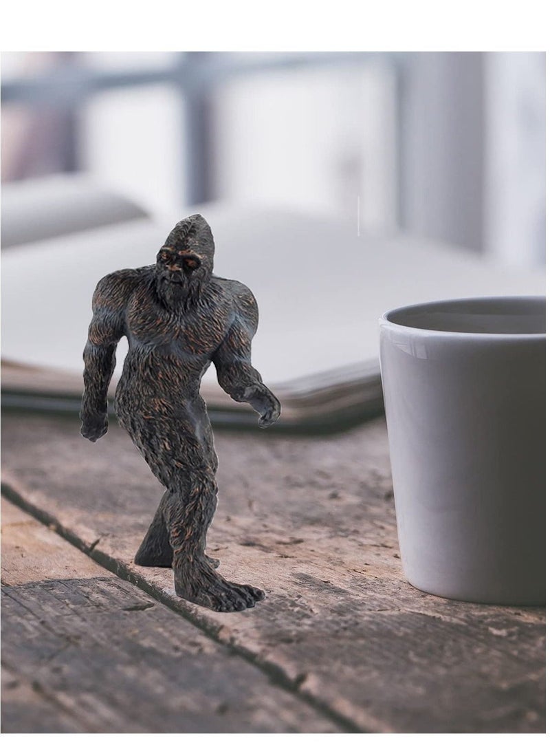 Bigfoot Statue, Soild Animals Durable Table Decor, Indoor Desk Decoration Gift for Home and Office